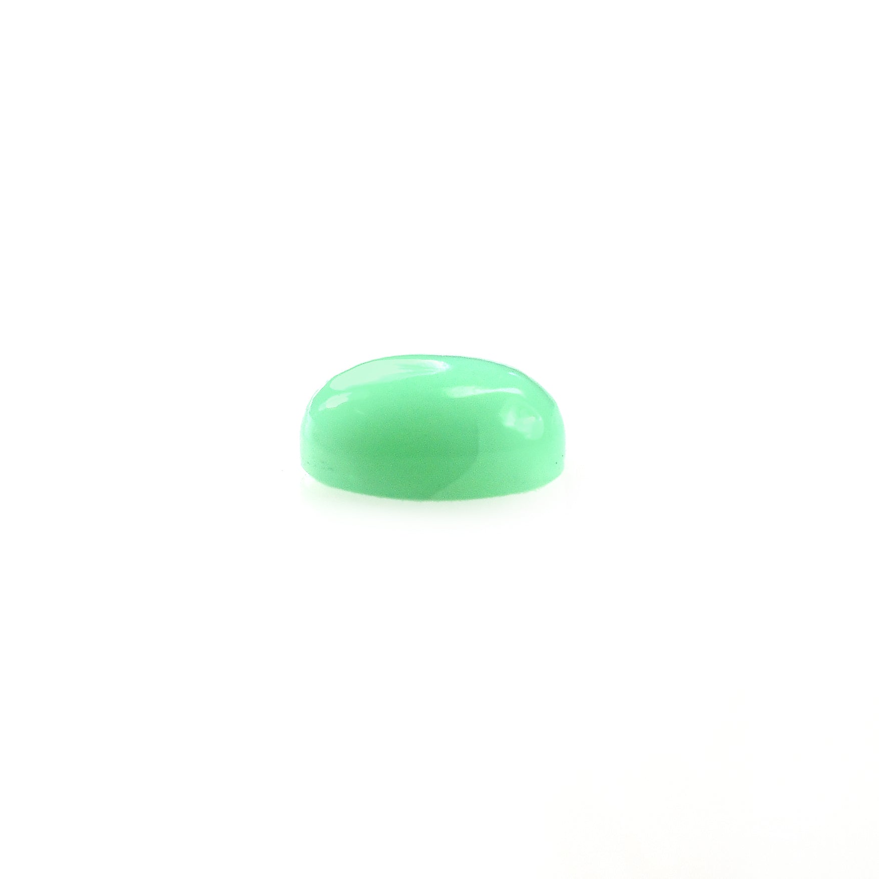 MINT GREEN CHRYSOPRASE PLAIN OVAL CAB (AAA) 8.00X6.00 MM 1.30 CTS