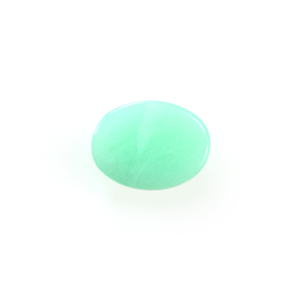 MINT GREEN CHRYSOPRASE PLAIN OVAL CAB (AAA) 8.00X6.00 MM 1.30 CTS