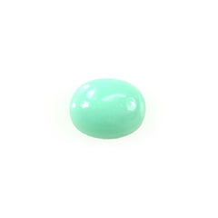 MINT GREEN CHRYSOPRASE PLAIN OVAL CAB (AA/CELAN) 5.00X4.00 MM 0.40 CTS