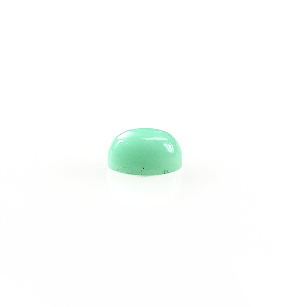 MINT GREEN CHRYSOPRASE PLAIN OVAL CAB (AA/CELAN) 5.00X4.00 MM 0.40 CTS