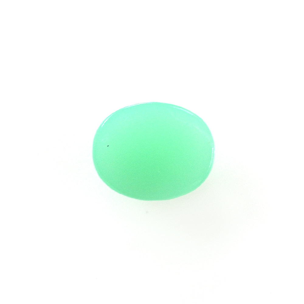 MINT GREEN CHRYSOPRASE PLAIN OVAL CAB (AA) (GREEN) 5.00X4.00 MM 0.35 CTS