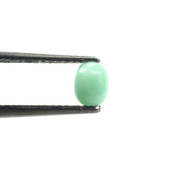 MINT GREEN CHRYSOPRASE PLAIN BON-BON SHAPE 5.00X4.00 MM 0.56 CTS