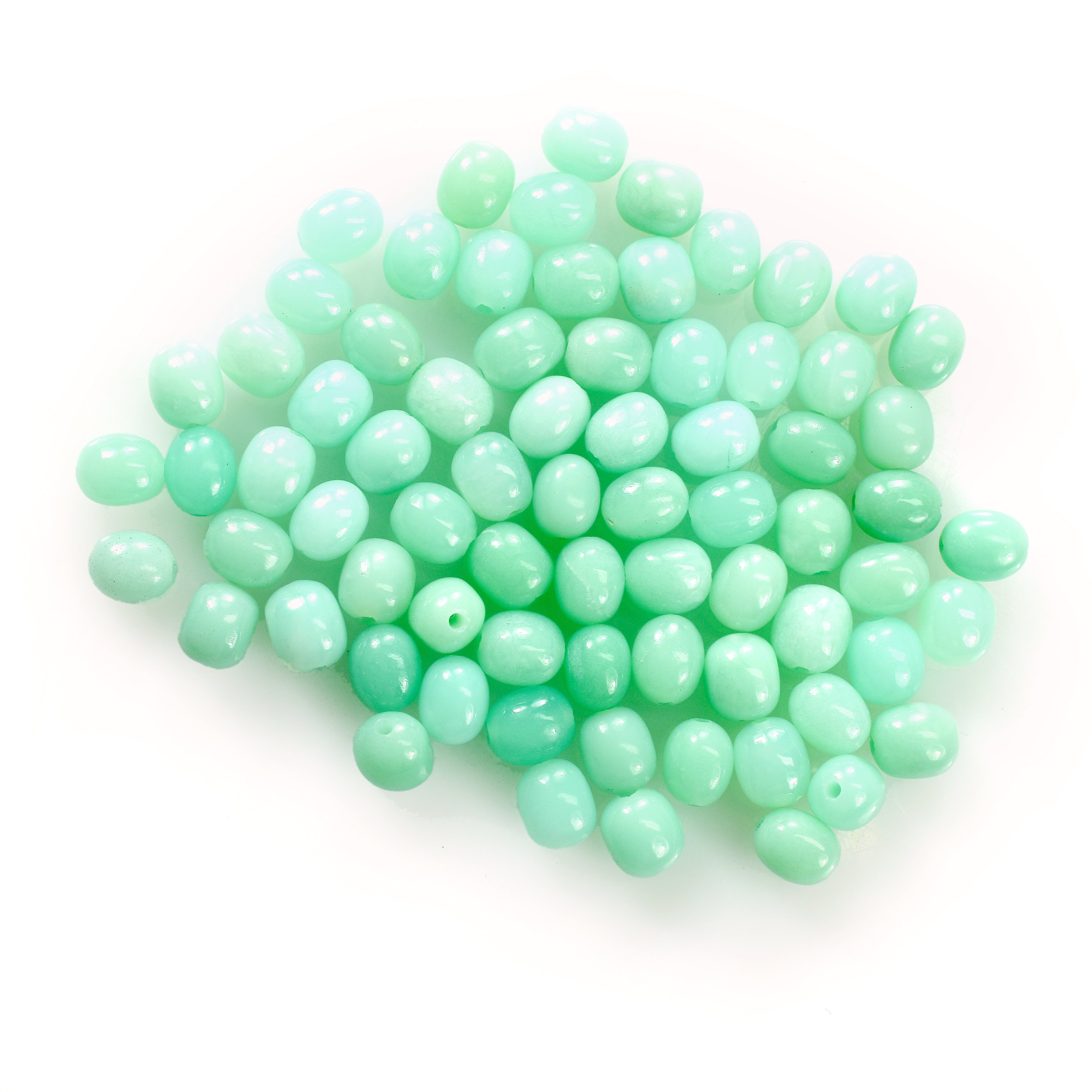 MINT GREEN CHRYSOPRASE PLAIN BON-BON SHAPE 5.00X4.00 MM 0.56 CTS