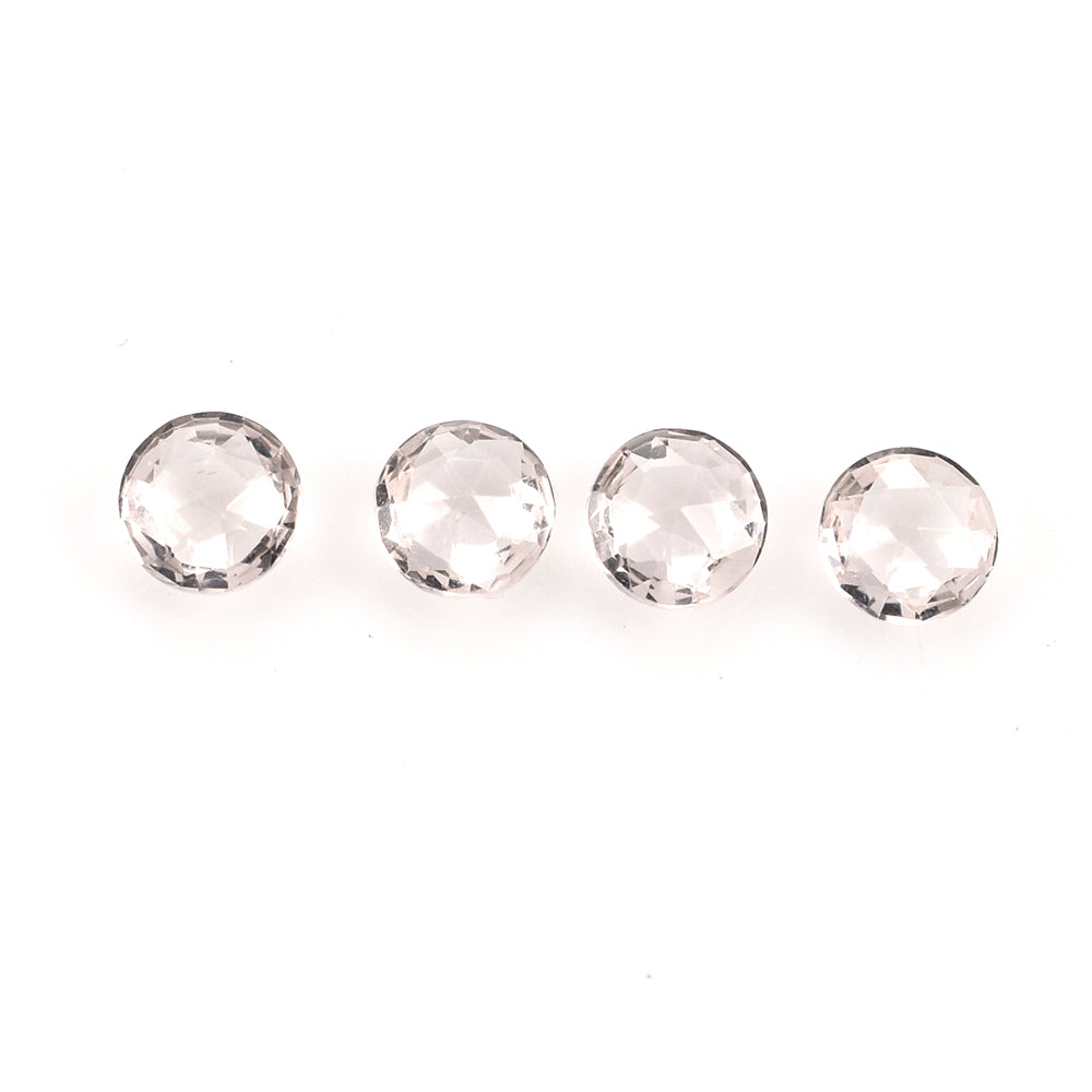 PEACH MORGANITE ROSE CUT BRIOLETTE ROUND (A) 6MM 0.71 Cts.