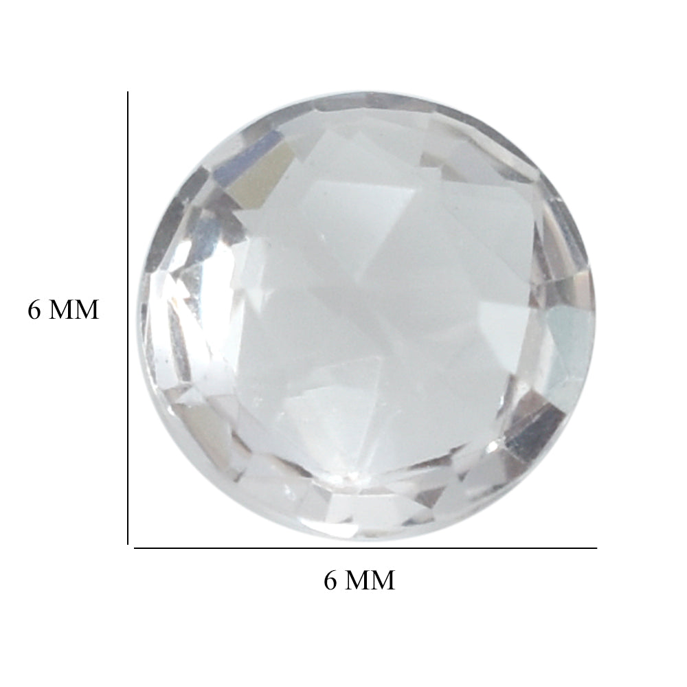PEACH MORGANITE ROSE CUT BRIOLETTE ROUND (A) 6MM 0.71 Cts.