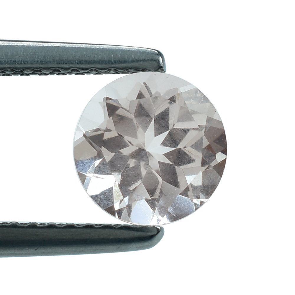 PEACH MORGANITE CUT ROUND (A) 7MM 1.13 Cts.