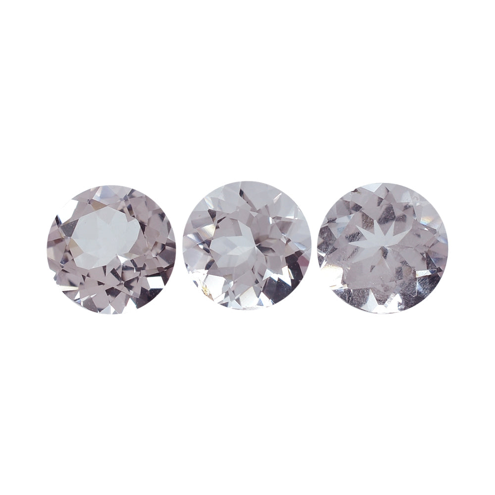PINK MORGANITE CUT ROUND (A) 6MM 0.65 Cts.