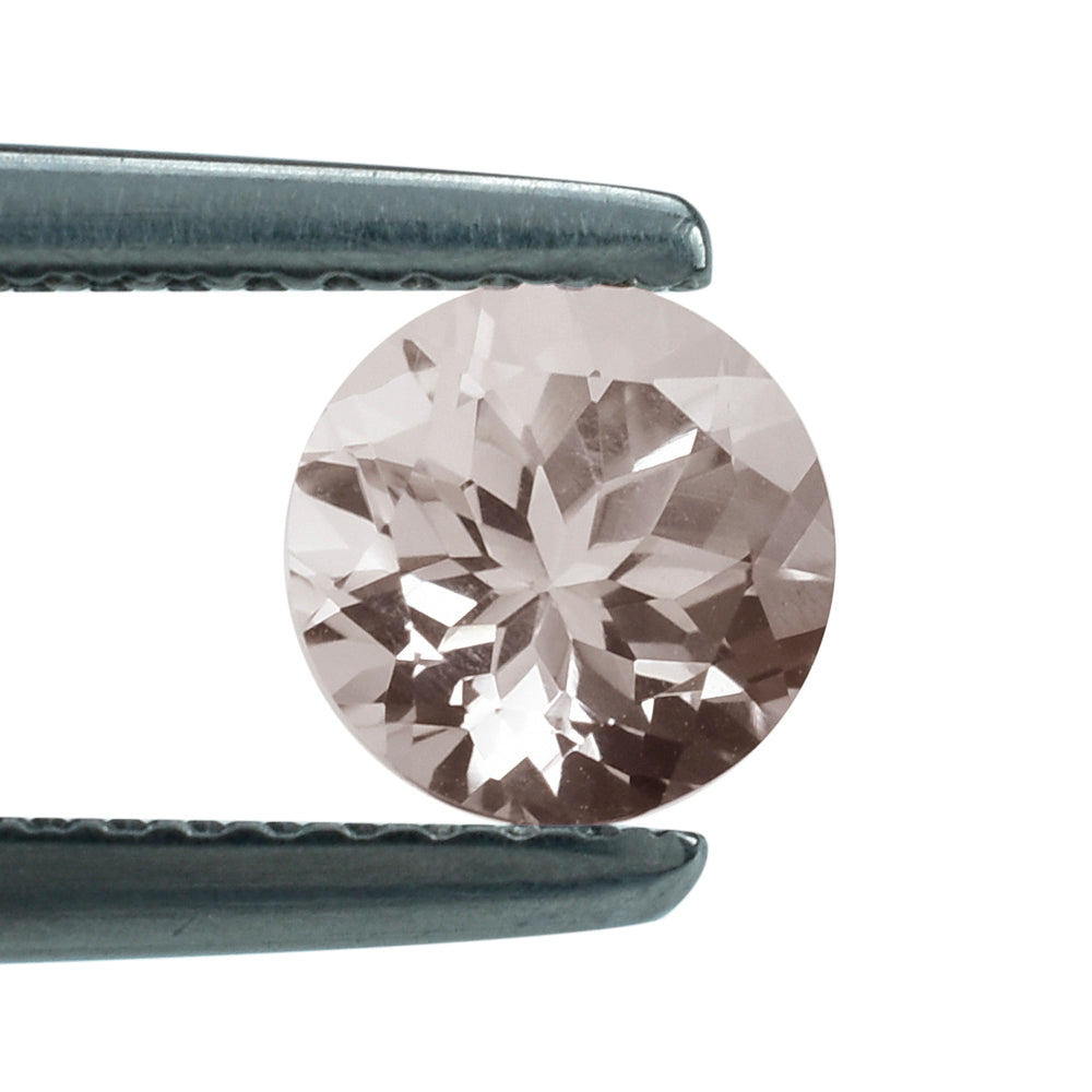 PEACH MORGANITE CUT ROUND (A) 6MM 0.83 Cts.