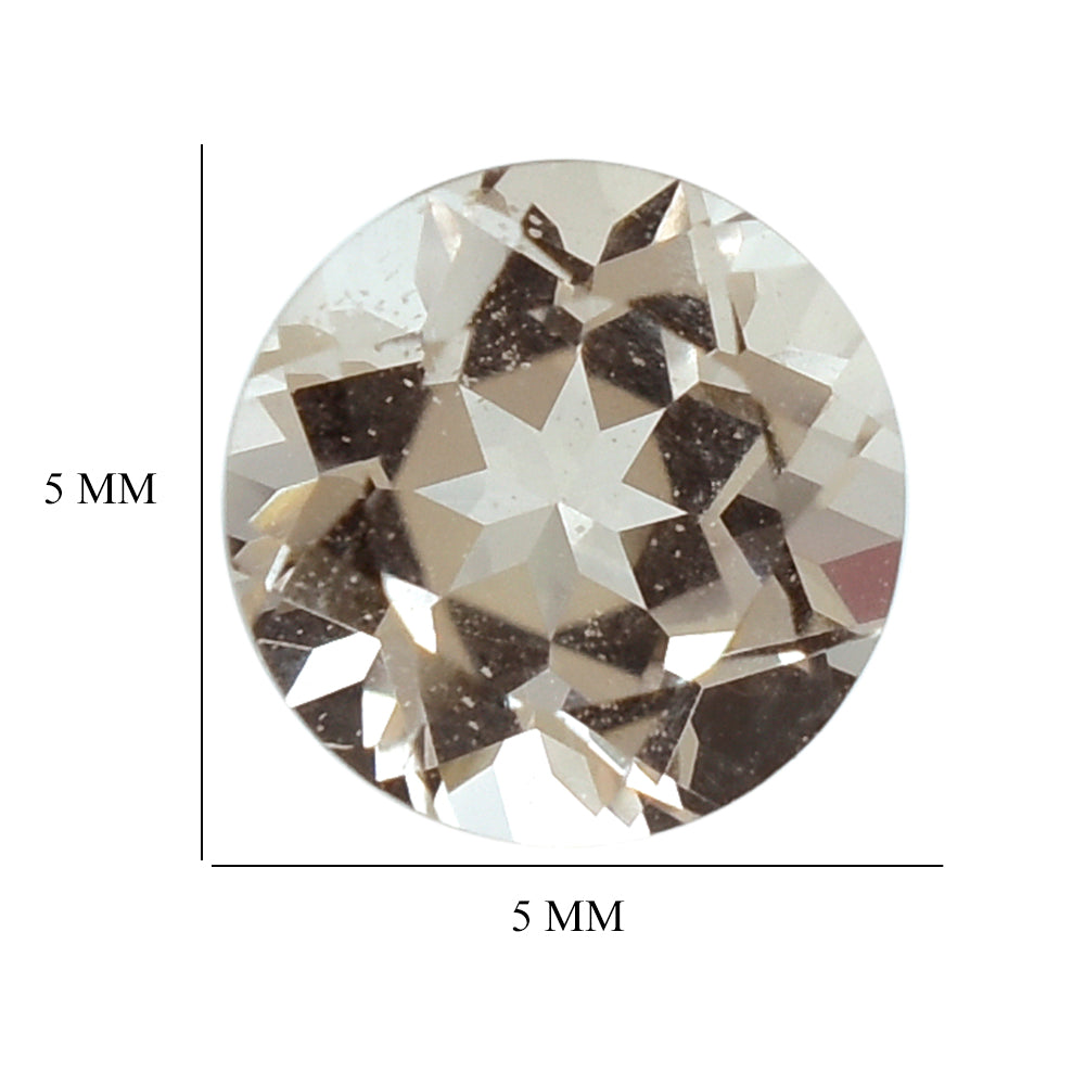 PEACH MORGANITE CUT ROUND (AAA/SI) 5MM 0.48 Cts.