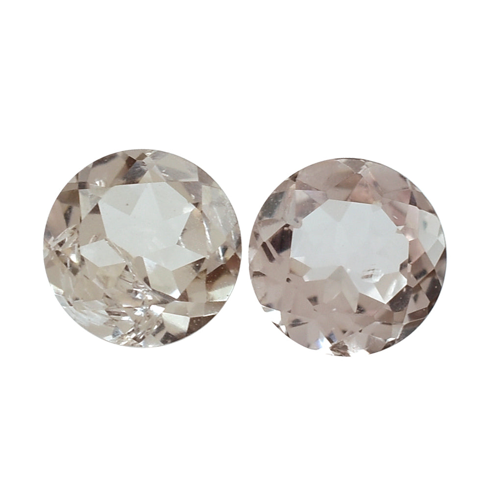 PEACH MORGANITE CUT ROUND (AAA/SI) 5MM 0.44 Cts.