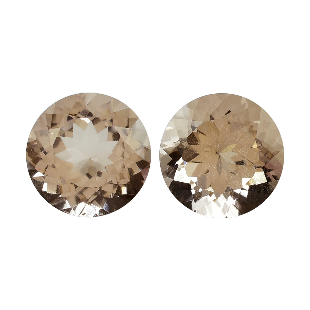 PEACH MORGANITE CUT ROUND (AAA/SI) 12MM 6.35 Cts.