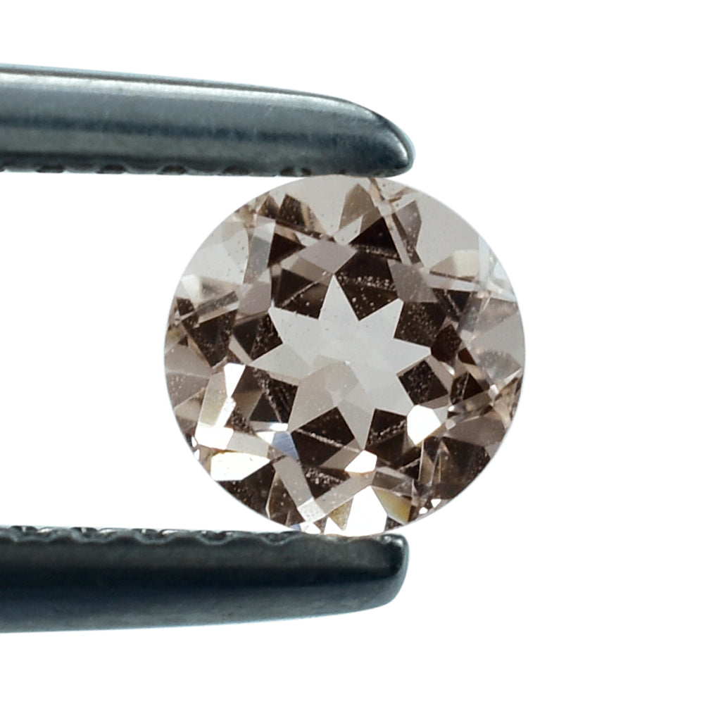 PEACH MORGANITE CUT ROUND (AA/SI) 5MM 0.49 Cts.