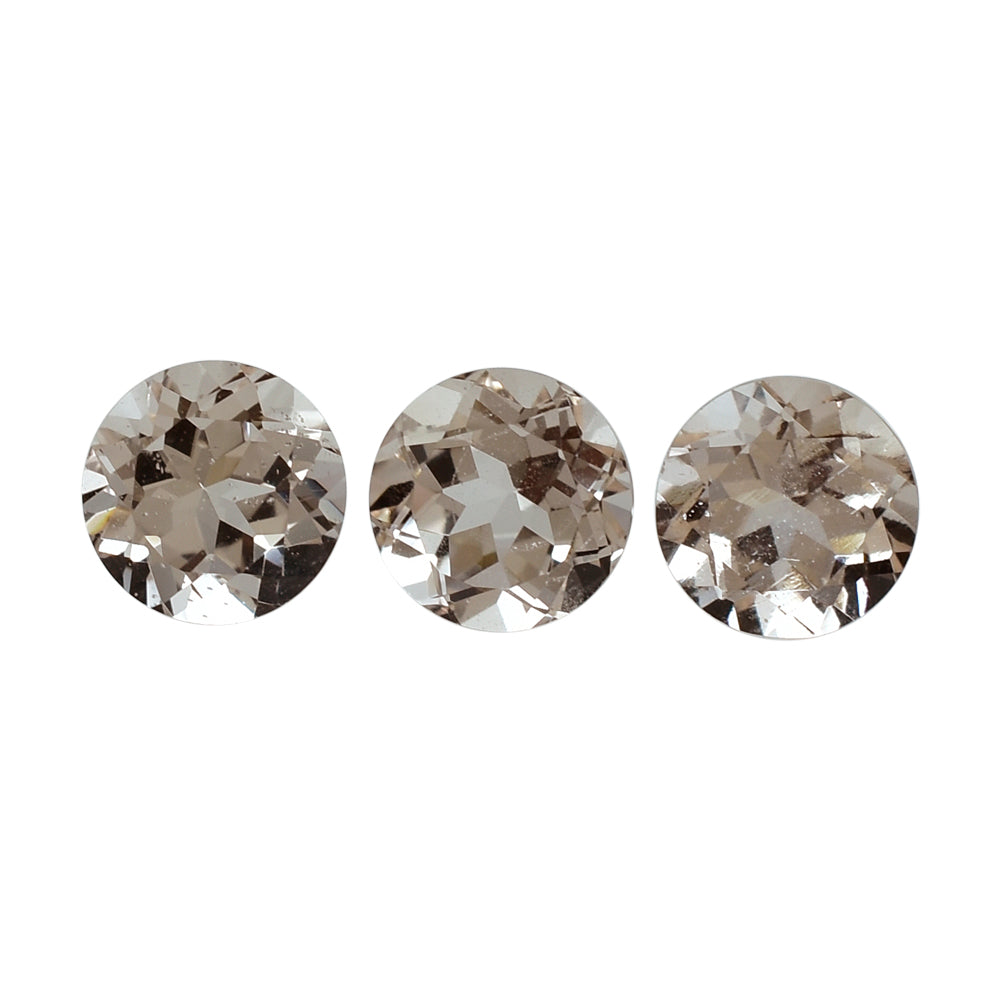 PEACH MORGANITE CUT ROUND (AA/SI) 5MM 0.49 Cts.