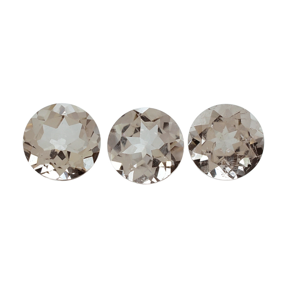 PEACH MORGANITE CUT ROUND (AA/SI) 5MM 0.45 Cts.