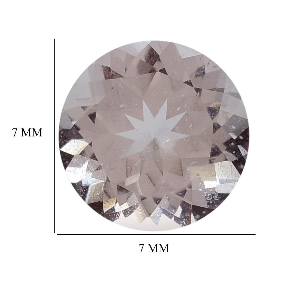 PINK MORGANITE CUT ROUND (AA/HI) 7MM 1.18 Cts.