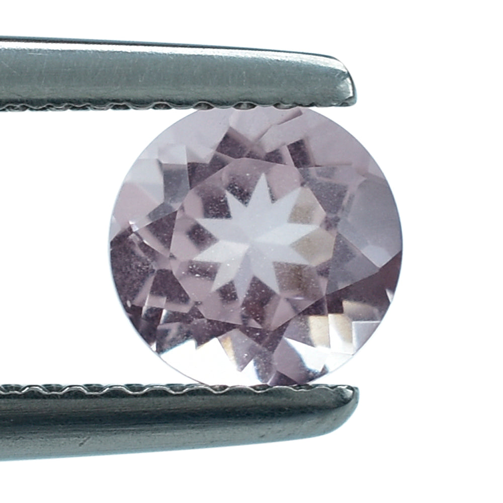 PINK MORGANITE CUT ROUND (AA/HI) 6MM 0.78 Cts.