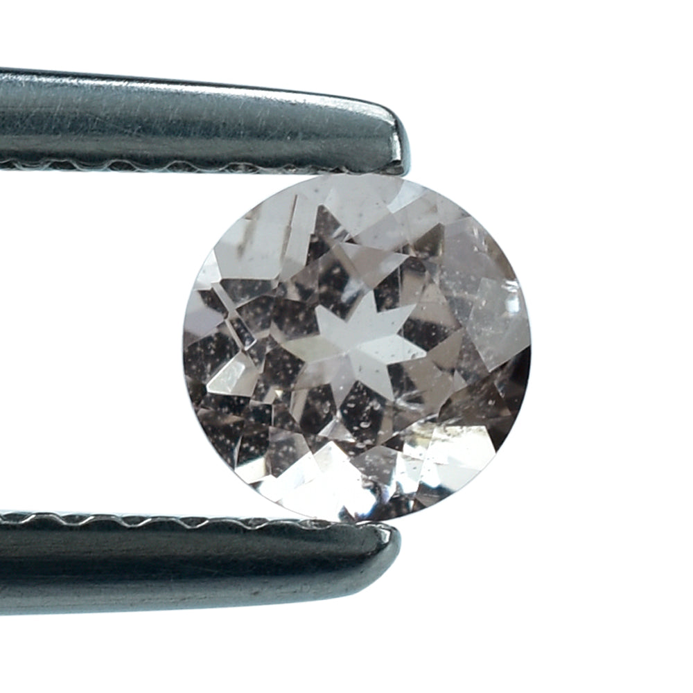PEACH MORGANITE CUT ROUND (AA/HI) 5MM 0.49 Cts.