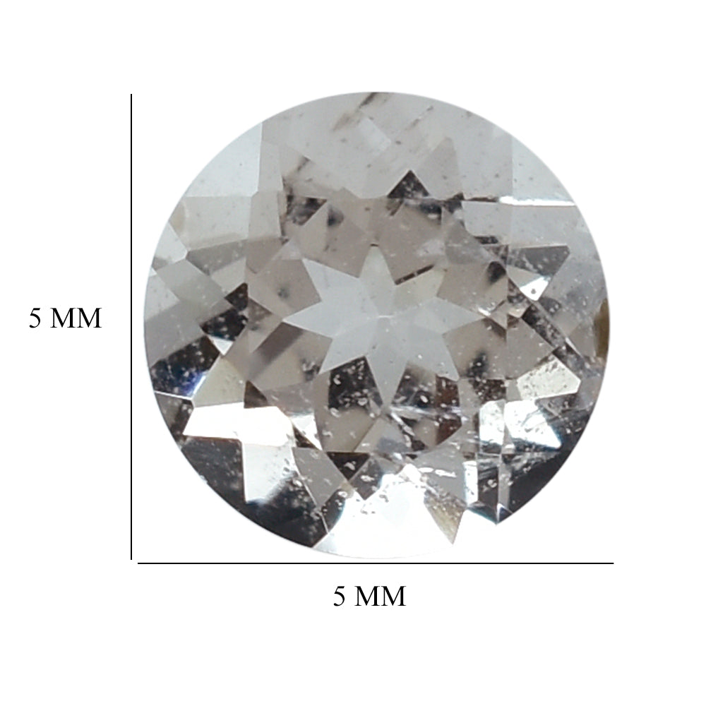 PEACH MORGANITE CUT ROUND (AA/HI) 5MM 0.49 Cts.