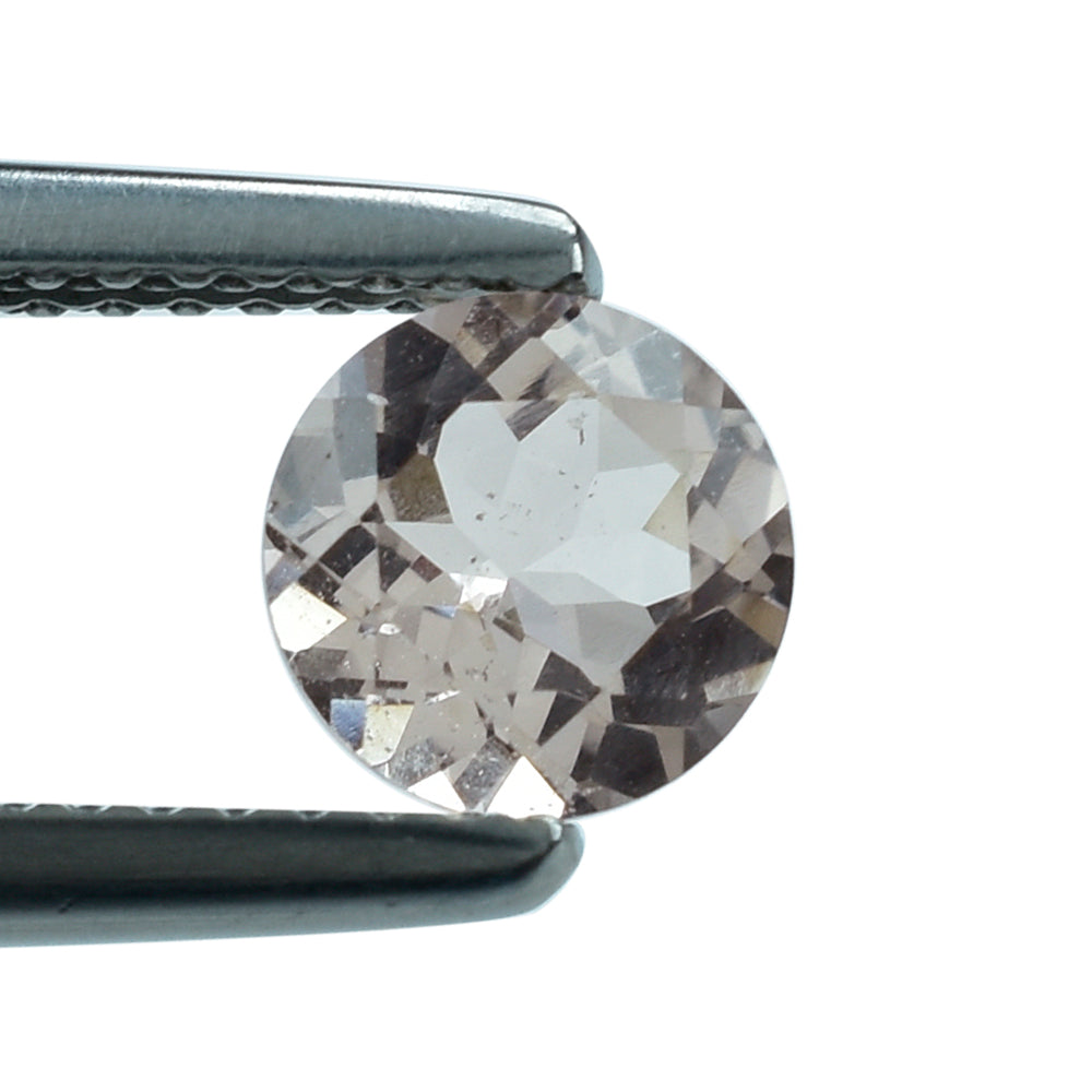 PEACH MORGANITE CUT ROUND (AA/HI) 6MM 0.70 Cts.