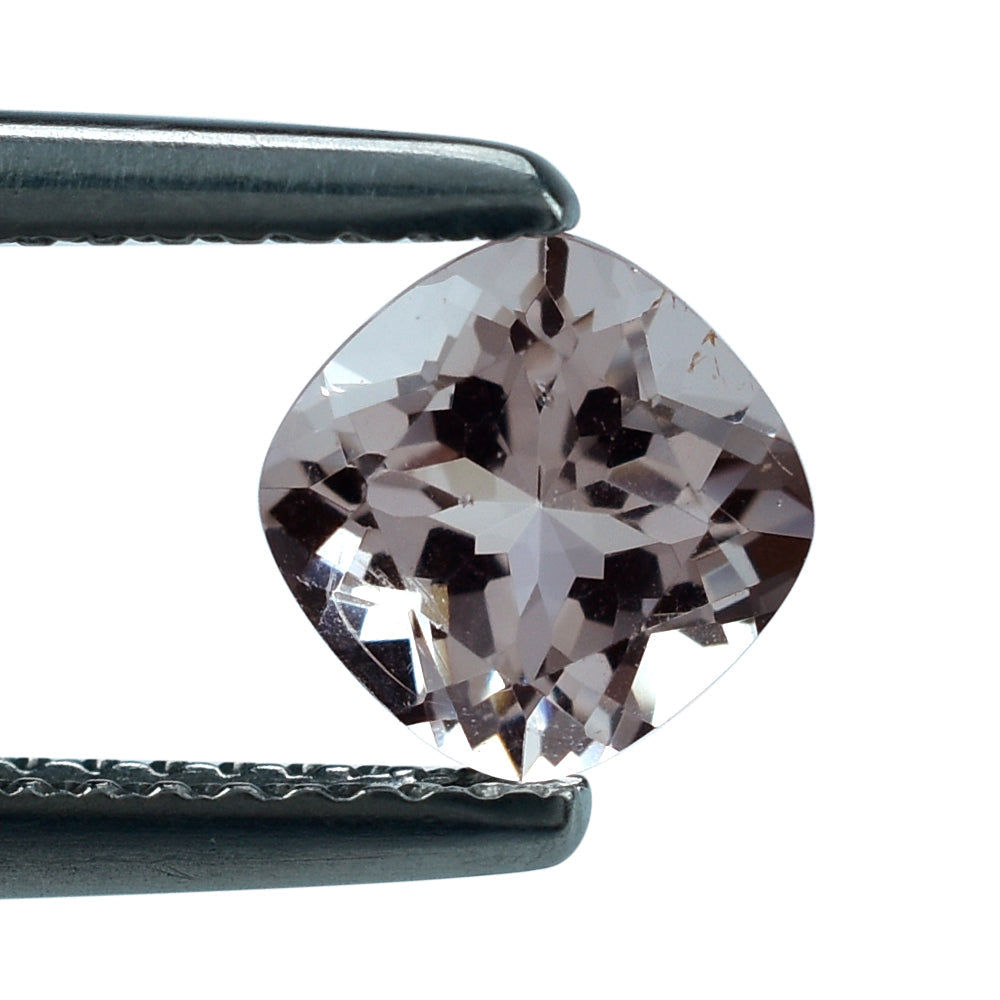 PEACH MORGANITE CUT CUSHION (A) 6MM 0.79 Cts.