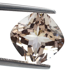 PEACH MORGANITE CUT CUSHION (AAA/SI) 12MM 7.12 Cts.