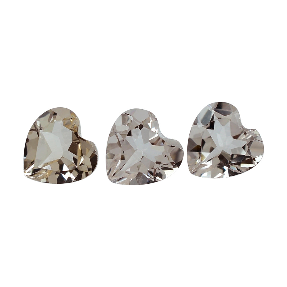 PEACH MORGANITE CUT HEART (A) 5MM 0.40 Cts.