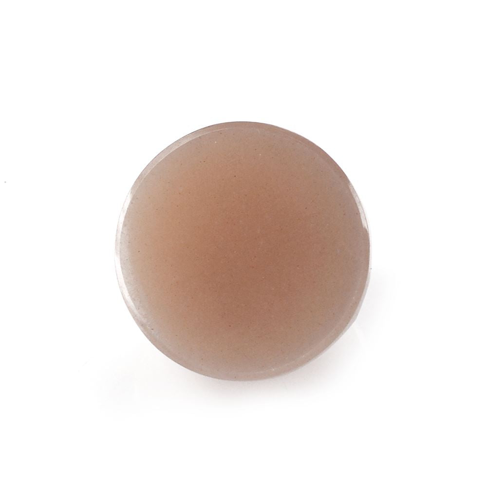 MOCHA MOONSTONE CHECKER ROUND CAB 16MM 15.17 Cts.