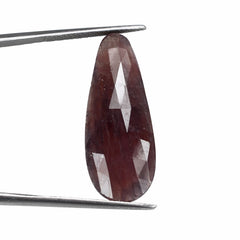 BIO-COLOR MULTI SAPPHIRE ROSE CUT PEAR CAB 31X11.80MM 14.35 Cts.