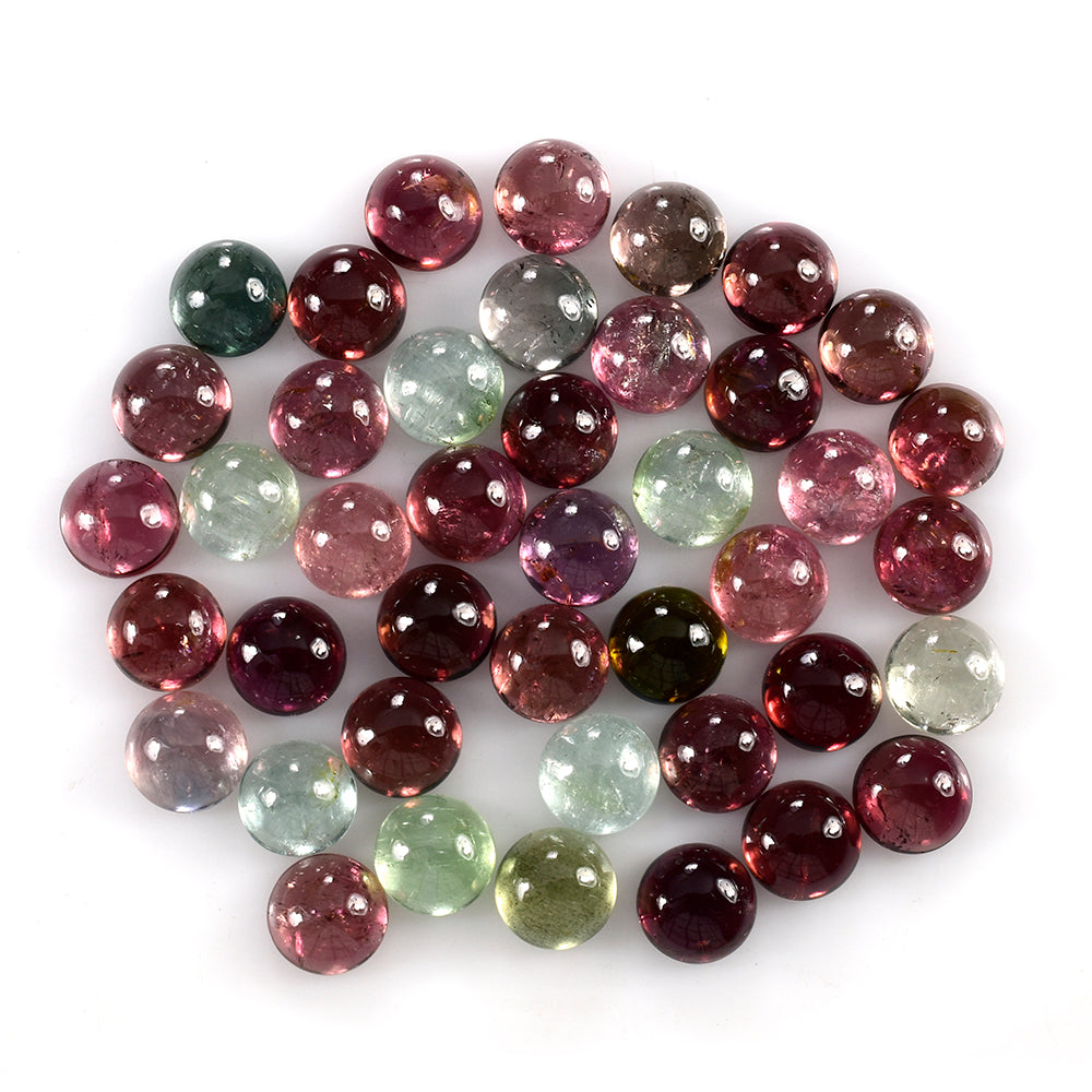 TOURMALINE MULTY (MULTY/SI-HI) PLAIN ROUND CAB 8.00X8.00 MM 2.29 Cts.