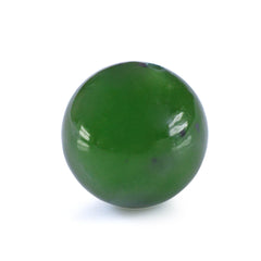 NEPHRITE GREEN JADE PLAIN ROUND BALL (FULL DRILL) 10MM 8.13 Cts.