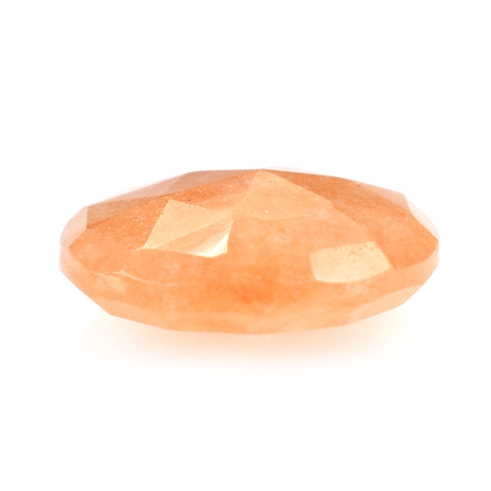 ORANGE AVENTURINE QUARTZ ROSE CUT BRIOLETTE ROUND 8MM 1.42 Cts.