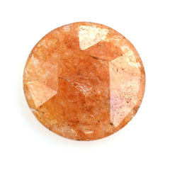 ORANGE AVENTURINE QUARTZ ROSE CUT BRIOLETTE ROUND 12MM 3.49 Cts.
