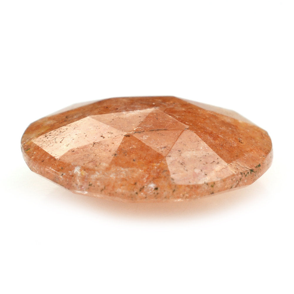 ORANGE AVENTURINE QUARTZ ROSE CUT BRIOLETTE ROUND 12MM 3.49 Cts.