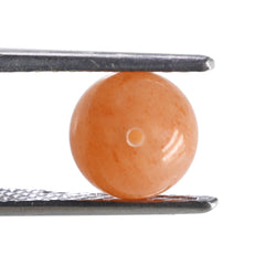 ORANGE AVENTURINE PLAIN BALLS (HALF DRILL 0.80MM) 8MM 3.77 Cts.