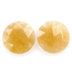 ORANGE AVENTURINE ROSE CUT BRIOLETTE ROUND 15MM 5.40 Cts.