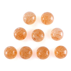 ORANGE AVENTURINE ROUND CAB 4MM 0.29 Cts.