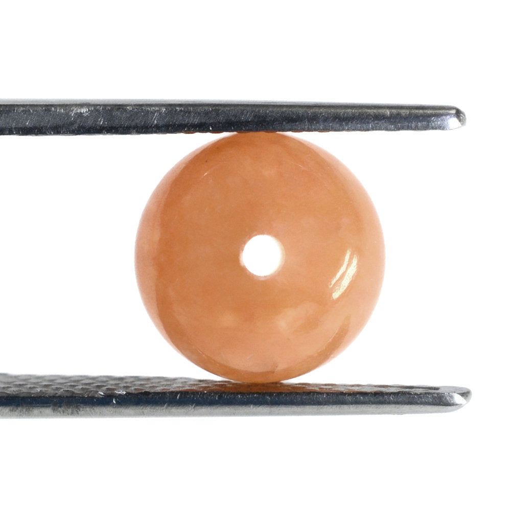 ORANGE AVENTURINE PLAIN ROUND BALLS (FULL DRILL 1.50MM) 10MM 7.10 Cts.