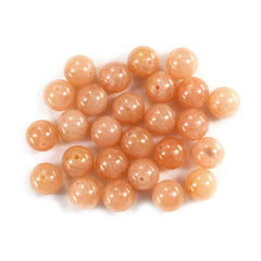 ORANGE AVENTURINE PLAIN ROUND BALLS (FULL DRILL 1.50MM) 10MM 7.10 Cts.