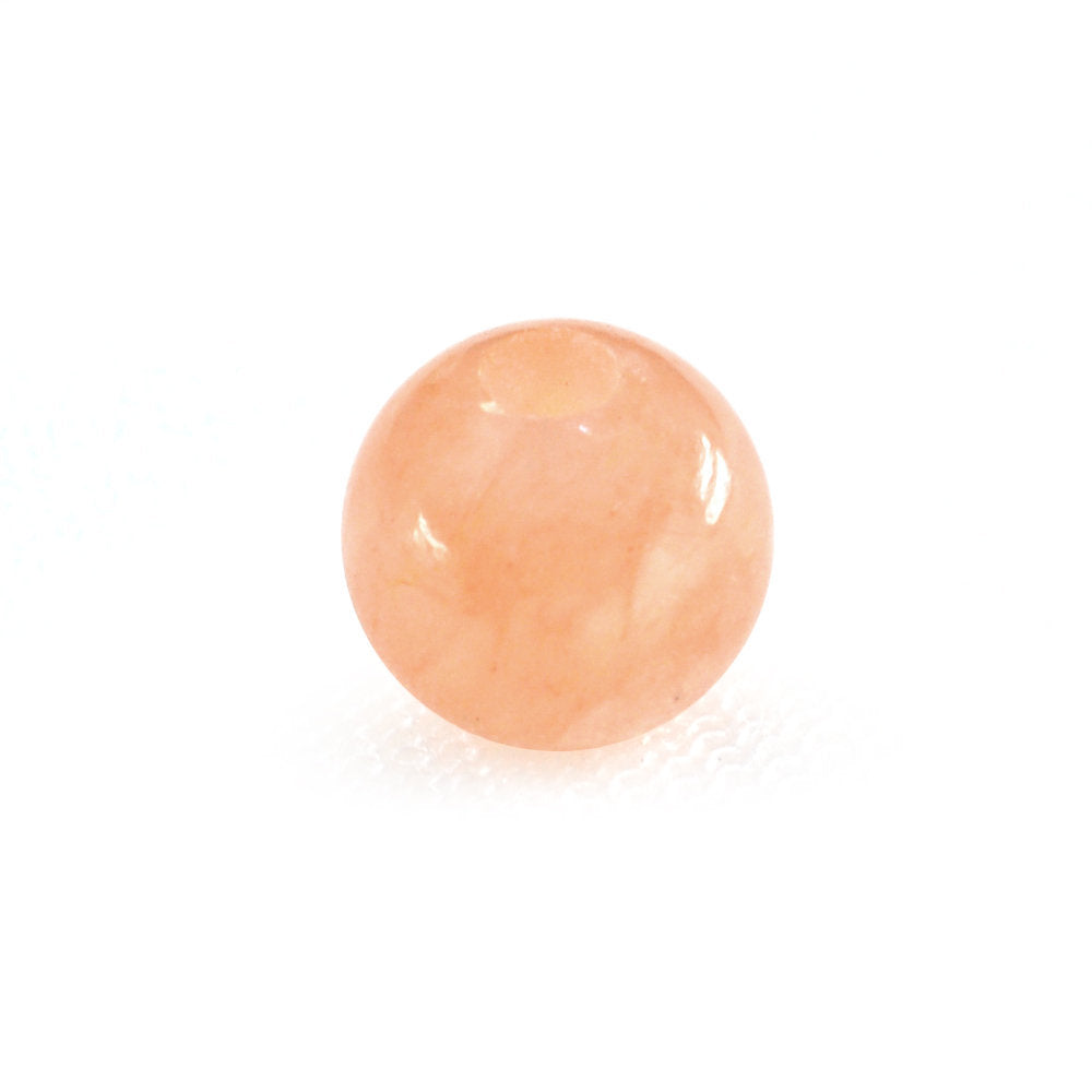 ORANGE AVENTURINE PLAIN ROUND BALLS (FULL DRILL 1.50MM) 6MM 1.49 Cts.
