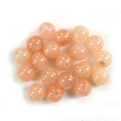 ORANGE AVENTURINE PLAIN ROUND BALLS (FULL DRILL 1.50MM) 6MM 1.49 Cts.
