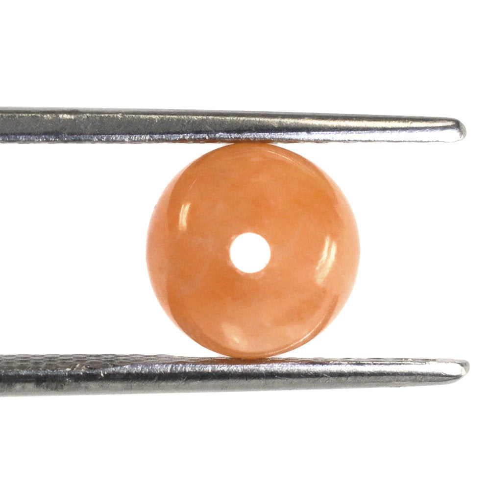 ORANGE AVENTURINE PLAIN ROUND BALLS (FULL DRILL 1.50MM) 8MM 3.63 Cts.