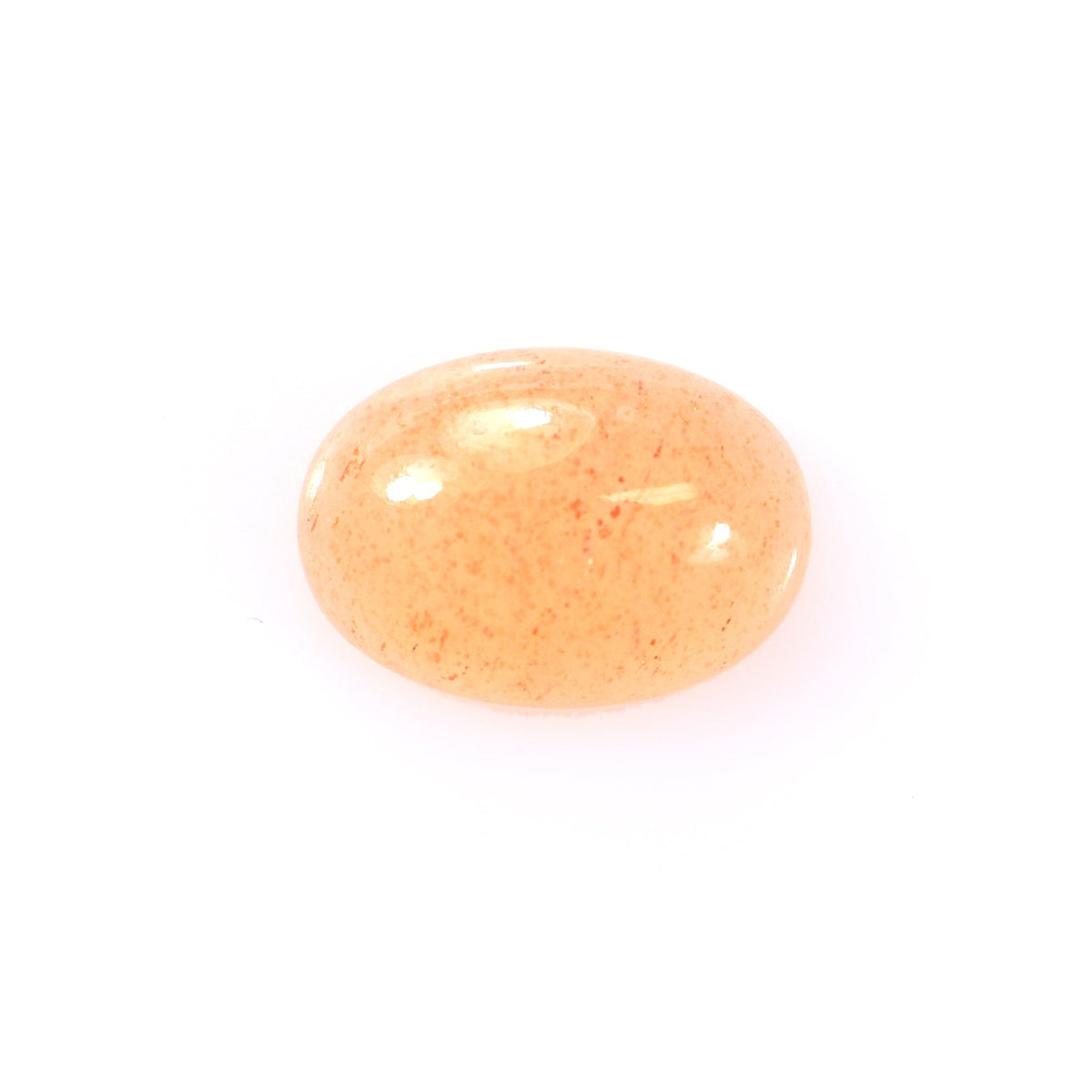 ORANGE AVENTURINE PLAIN OVAL CAB (MEDIUM/CLEAN) 10.00X7.00 MM 2.08 CTS