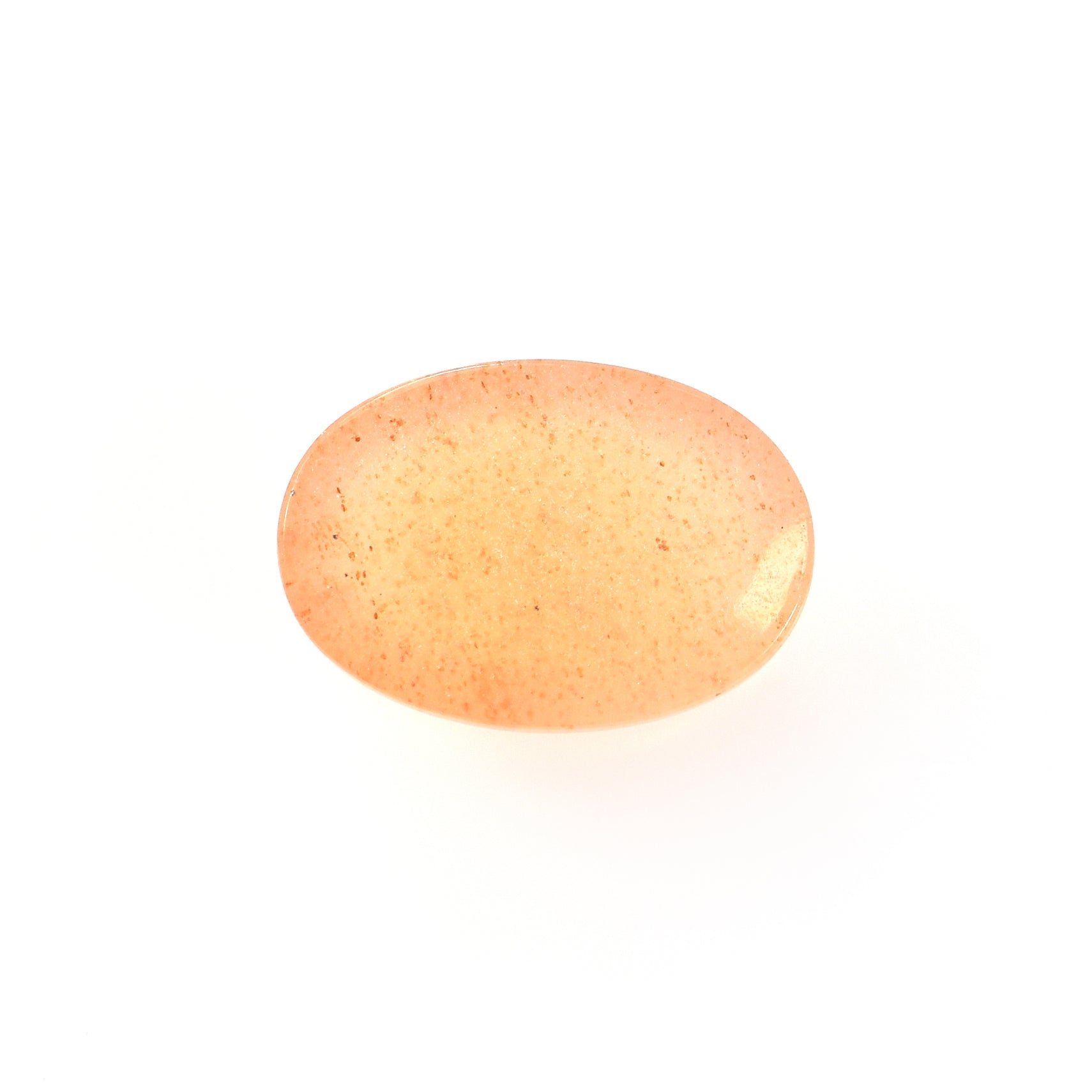 ORANGE AVENTURINE PLAIN OVAL CAB (MEDIUM/CLEAN) 10.00X7.00 MM 2.08 CTS