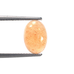 ORANGE AVENTURINE PLAIN OVAL CAB (MEDIUM/CLEAN) 10.00X7.00 MM 2.08 CTS