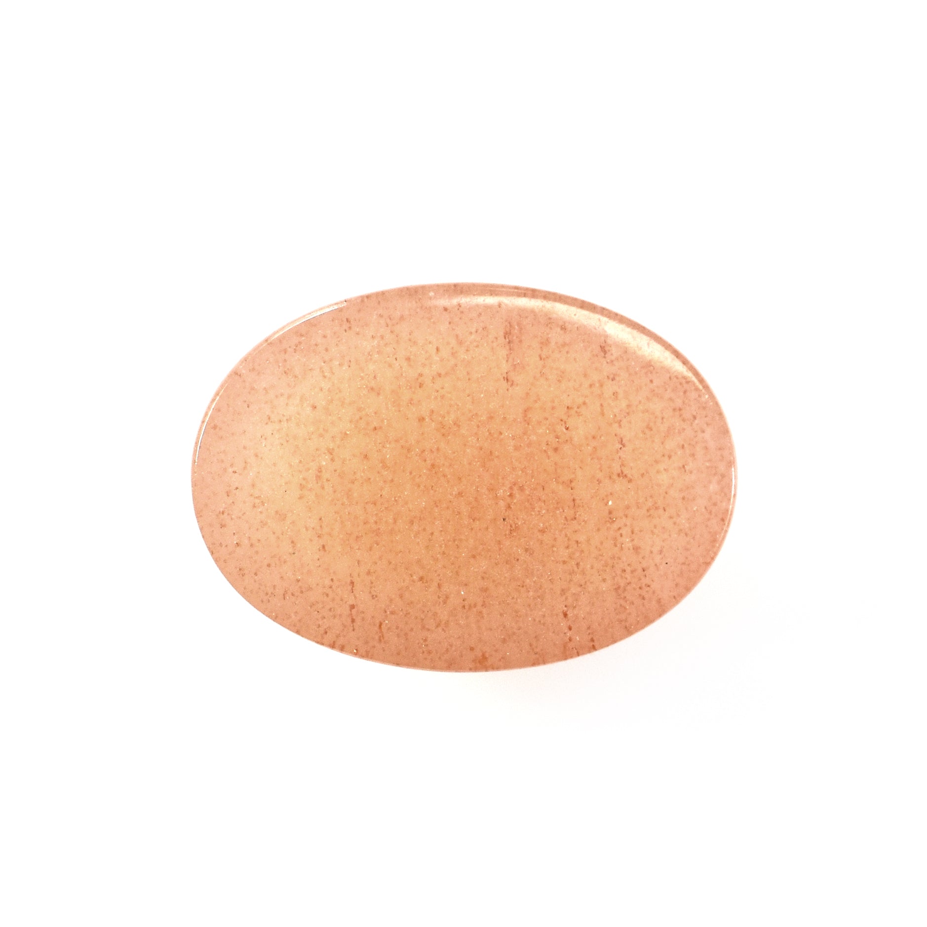 ORANGE AVENTURINE PLAIN OVAL CAB (MEDIUM/CLEAN) 14X10 MM 5.75 CTS