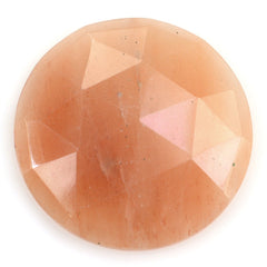ORANGE AVENTURINE QUARTZ ROSE CUT ROUND CAB 30MM 41.45 Cts.
