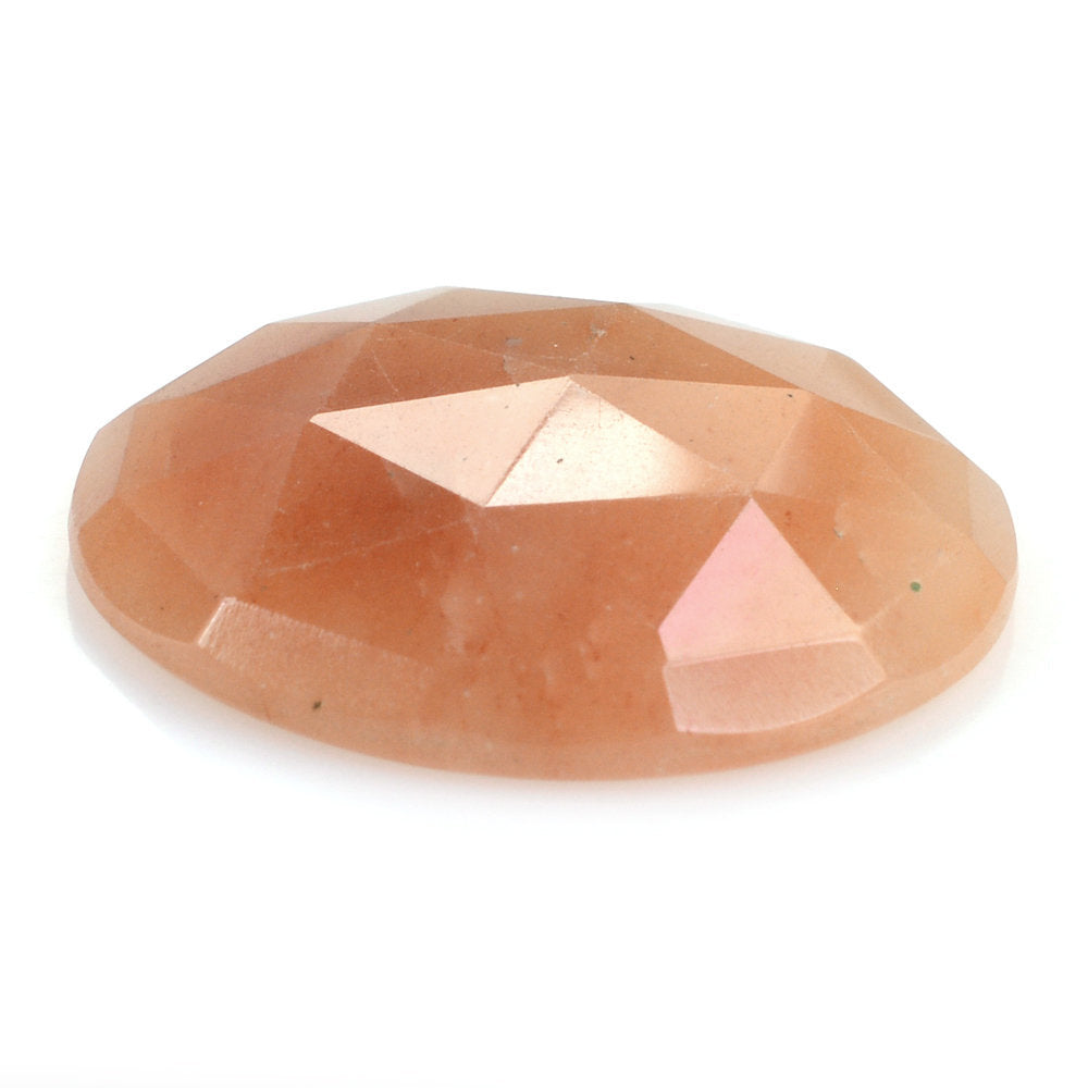 ORANGE AVENTURINE QUARTZ ROSE CUT ROUND CAB 30MM 41.45 Cts.
