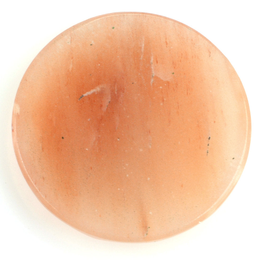 ORANGE AVENTURINE QUARTZ ROSE CUT ROUND CAB 30MM 41.45 Cts.