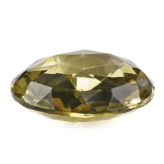 OLIVE QUARTZ ROSE CUT BRIOLETTE ROUND 16MM 10.22 Cts.