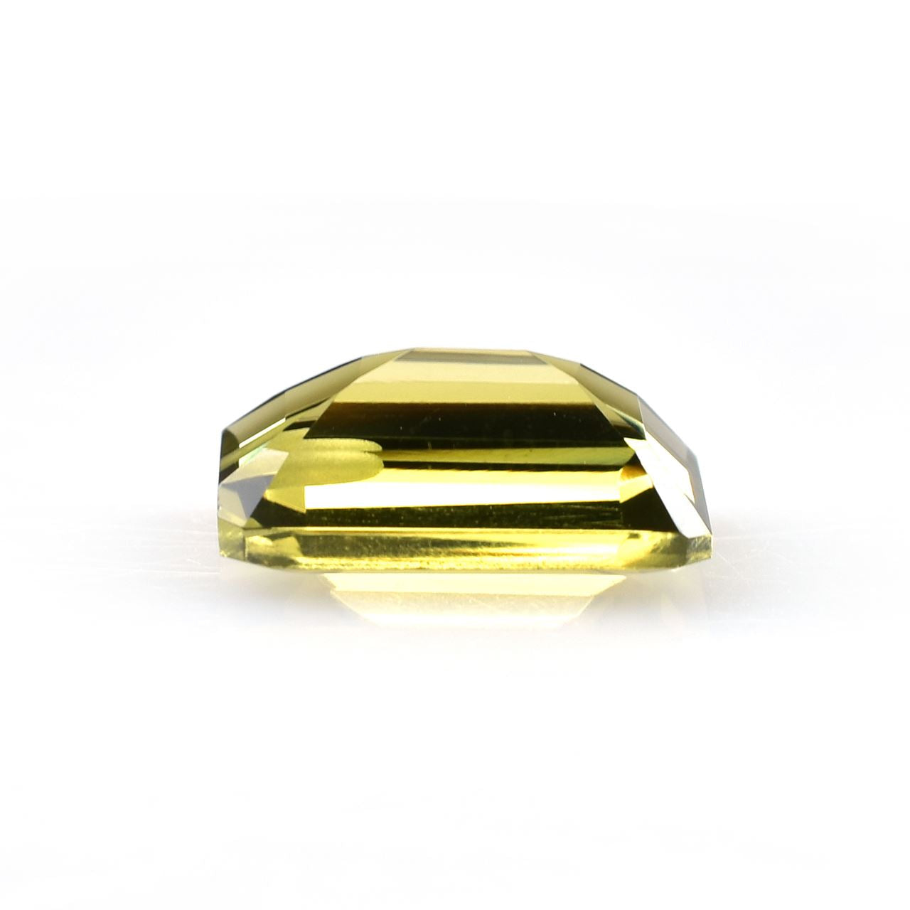 OLIVE QUARTZ CUT OCTAGON (MEDIUM)(CLEAN) 14.00X10.00 MM 6.67 Cts.